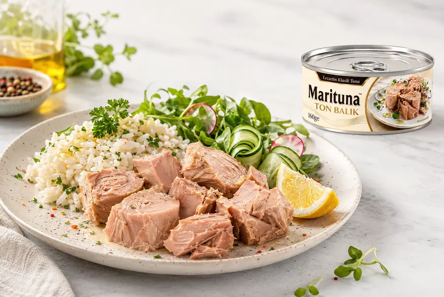 Klassische Thunfisch-Bowl